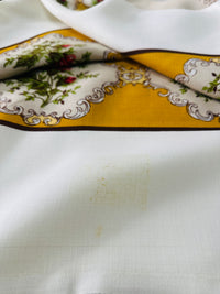 Crisp Unwashed Vintage Tablecloth