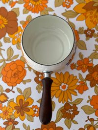 AS NEW Vintage Saucepan RETRO Floral FAB