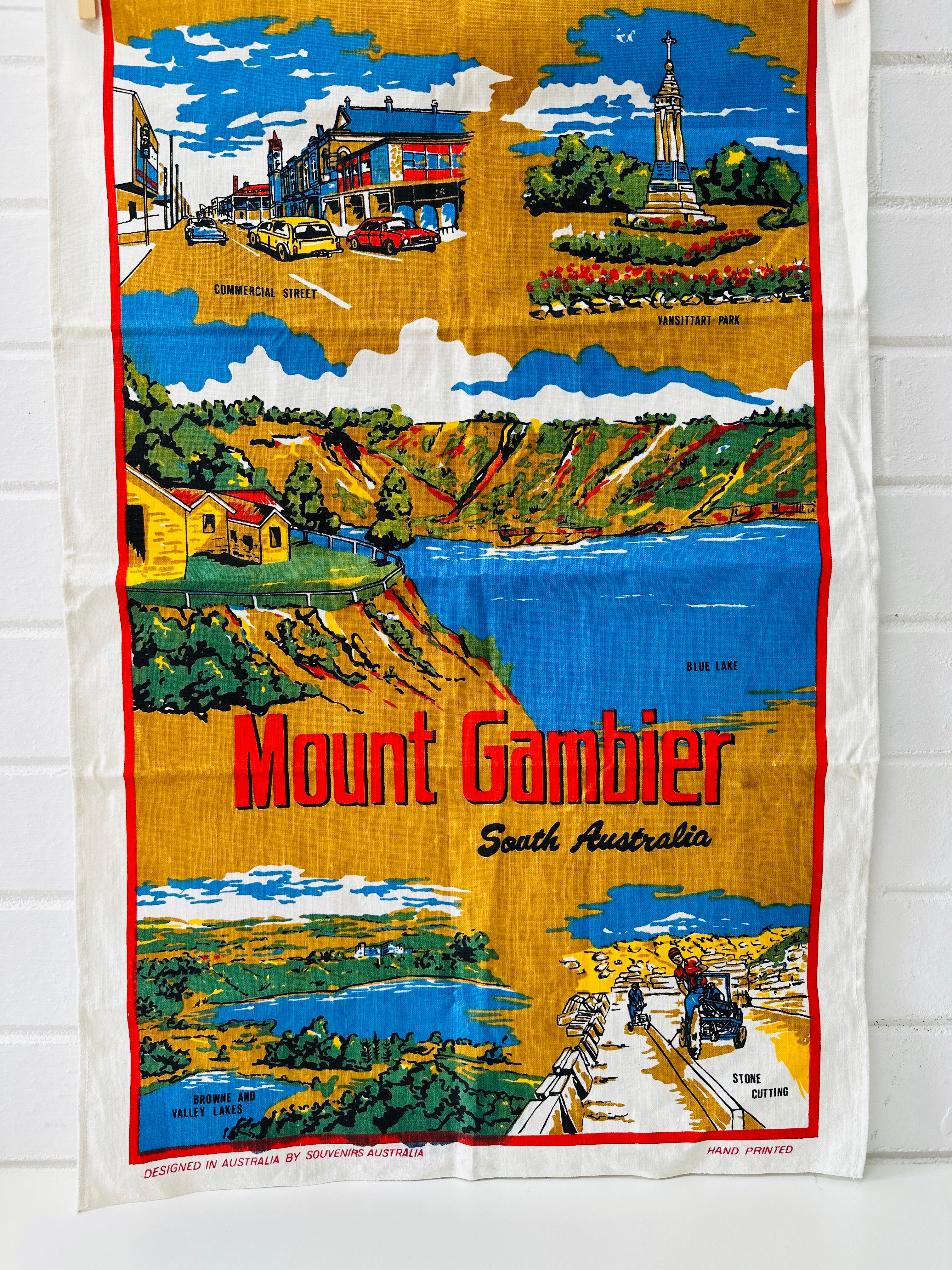 Mount Gambier Vintage Tea Towel