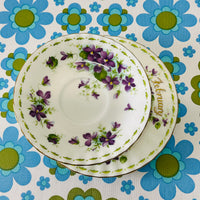 Royal Albert Month Series February Plate & Saucer