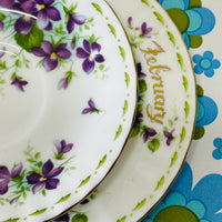 Royal Albert Month Series February Plate & Saucer