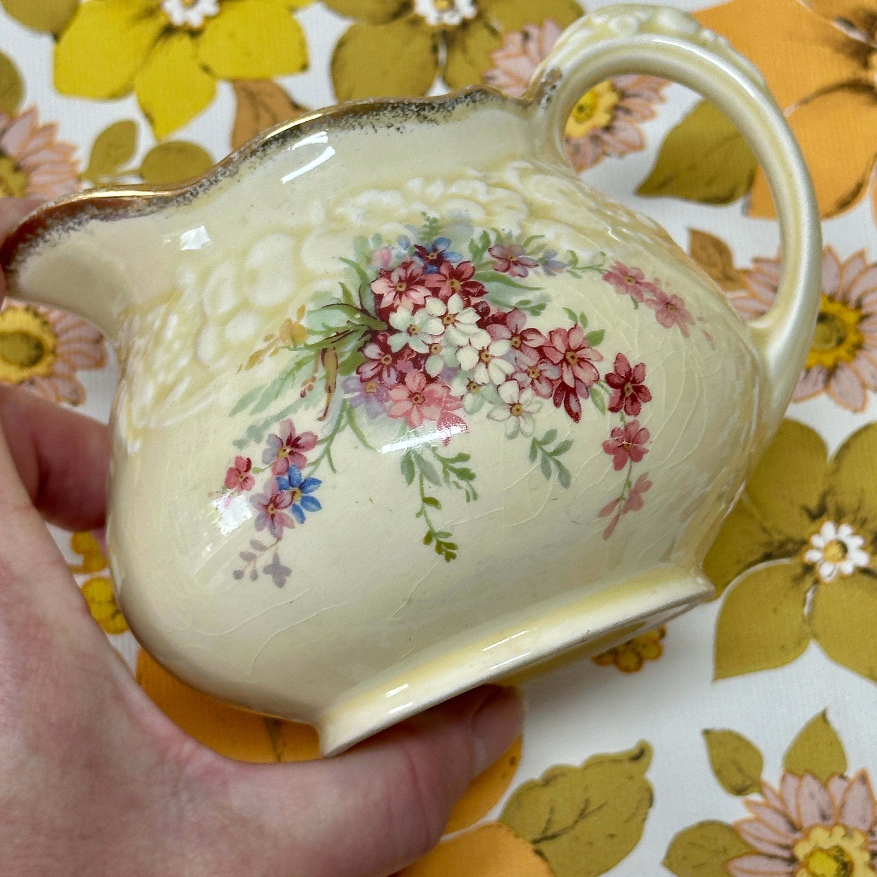 Crown Ducal Vintage Floral Jug