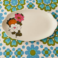 Adorable MYOTT Staffordshire PLATE Retro Flower Power