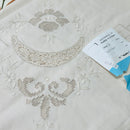 AMAZING Vintage Embroidered Italian Tablecloth HUGE Plus Napkins
