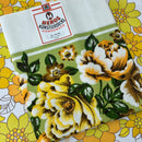 HEROS Unused VINTAGE Tablecloth Green Floral