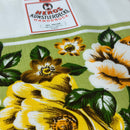 HEROS Unused VINTAGE Tablecloth Green Floral
