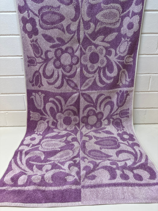Cute Purple Cotton Bath Towel Up Cycle