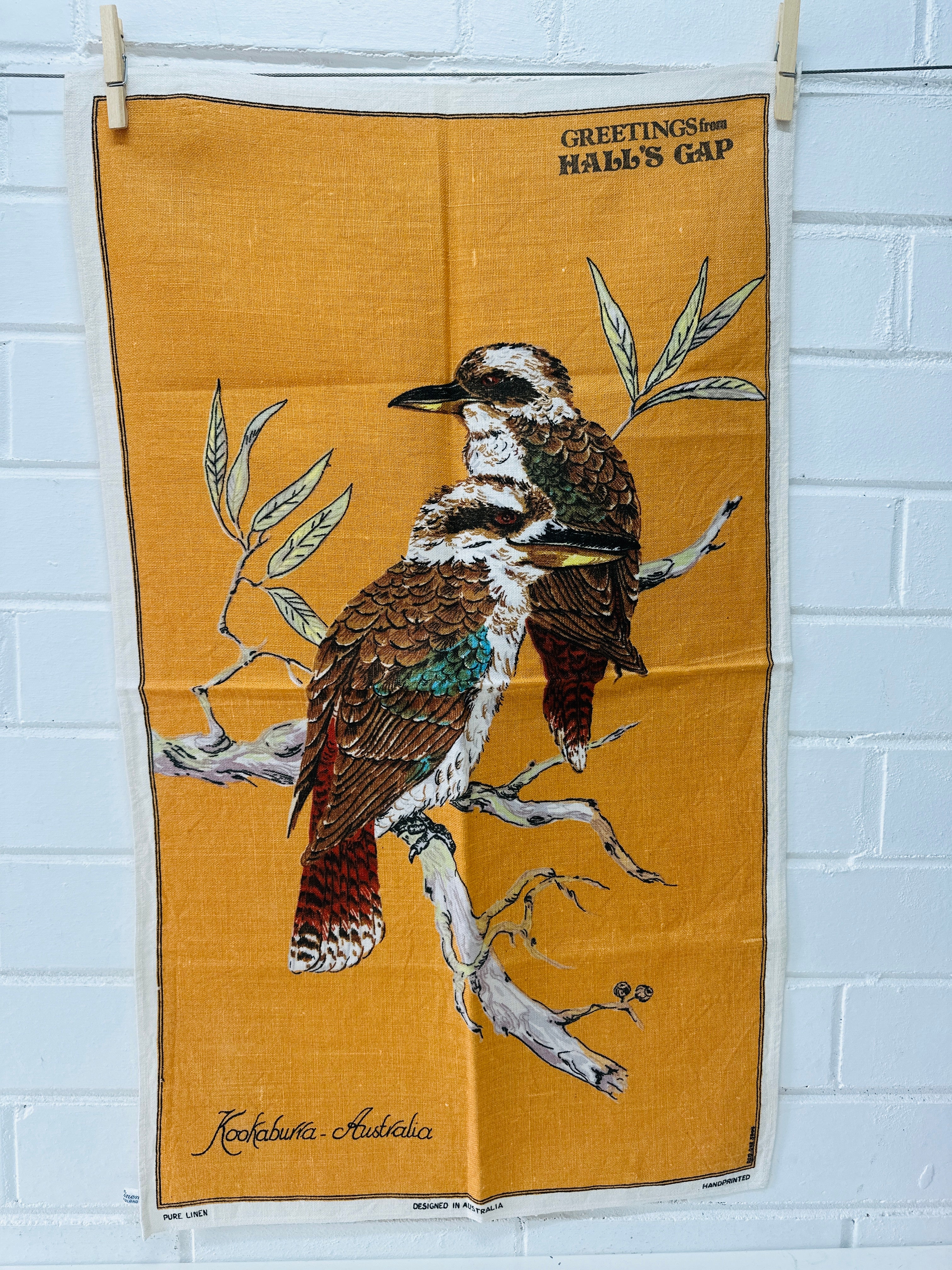 KOOKABURRA Linen Tea Towel Halls Gap