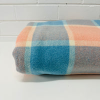 Wool Waverley Blanket Blue & Pink