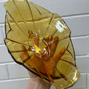 Beautiful Retro Amber Glass BOWL Large