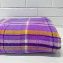 Beautiful Purple & Orange Wool Blanket