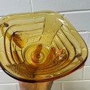 Retro Vintage Amber Glass Bowl