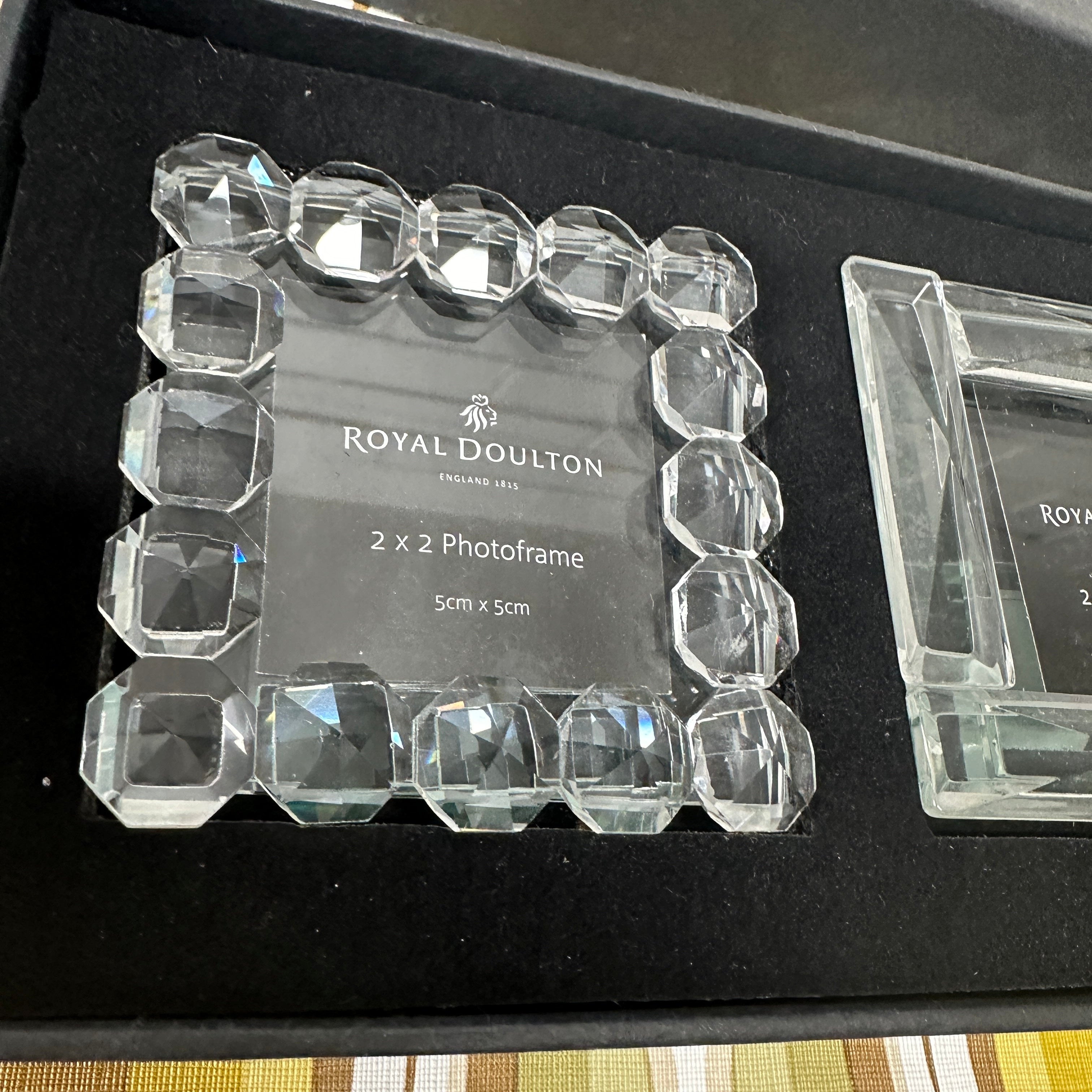 Sweet Royal Doulton Glass Photo Frames