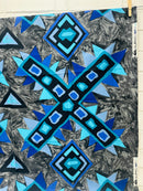 110cms Vintage 1990 Quiksilver Fabric Cotton Retro