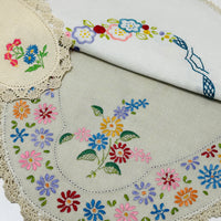 Huge Vintage Linen Doily DIVINE
