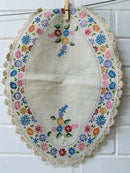 Huge Vintage Linen Doily DIVINE