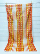 Vintage Orange Cotton Bath Towel