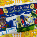 UNUSED Cotton Collectable Norfolk Island Tea Towel