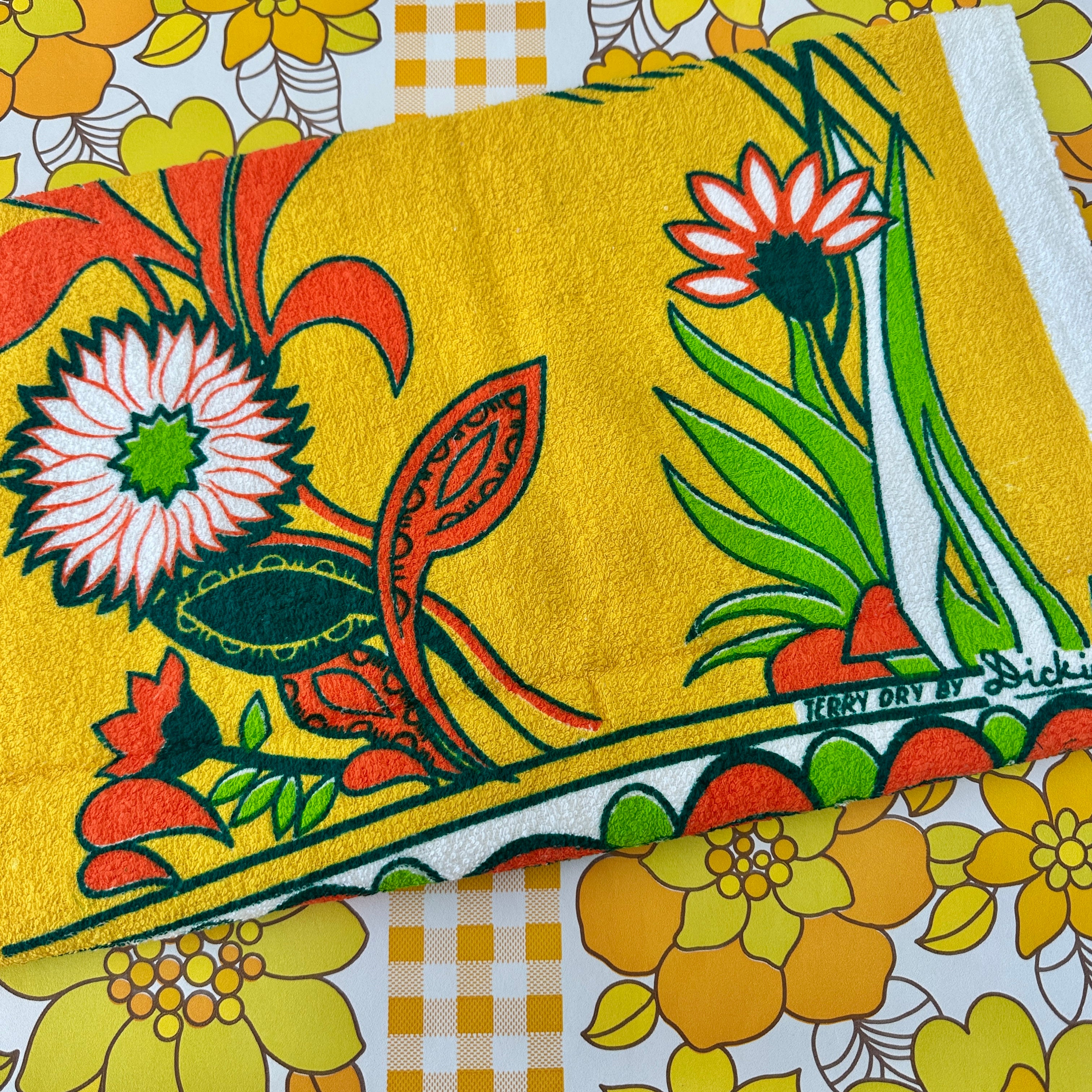 New Old Stock Vintage DICKIES Tea Towel