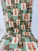 400cms Wonderful Holly HOBBIE Cotton Fabric Beautiful