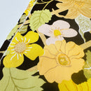 260cms Beautiful Cotton Vintage Fabric Brown Floral print
