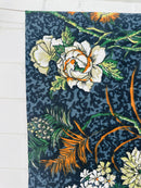 240cms Lovely Dark Floral Fabric Extra Wide