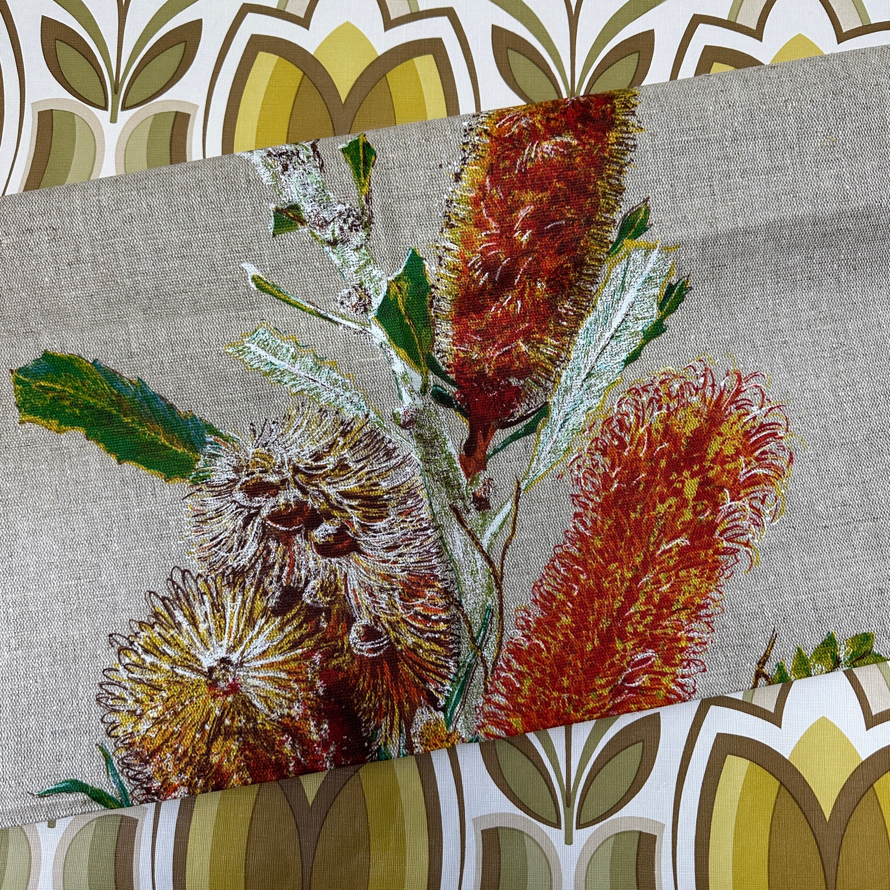 UNUSED Vintage Linen KALBARRI WA TEA TOWEL