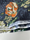 240cms Lovely Dark Floral Fabric Extra Wide