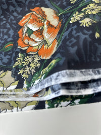 240cms Lovely Dark Floral Fabric Extra Wide