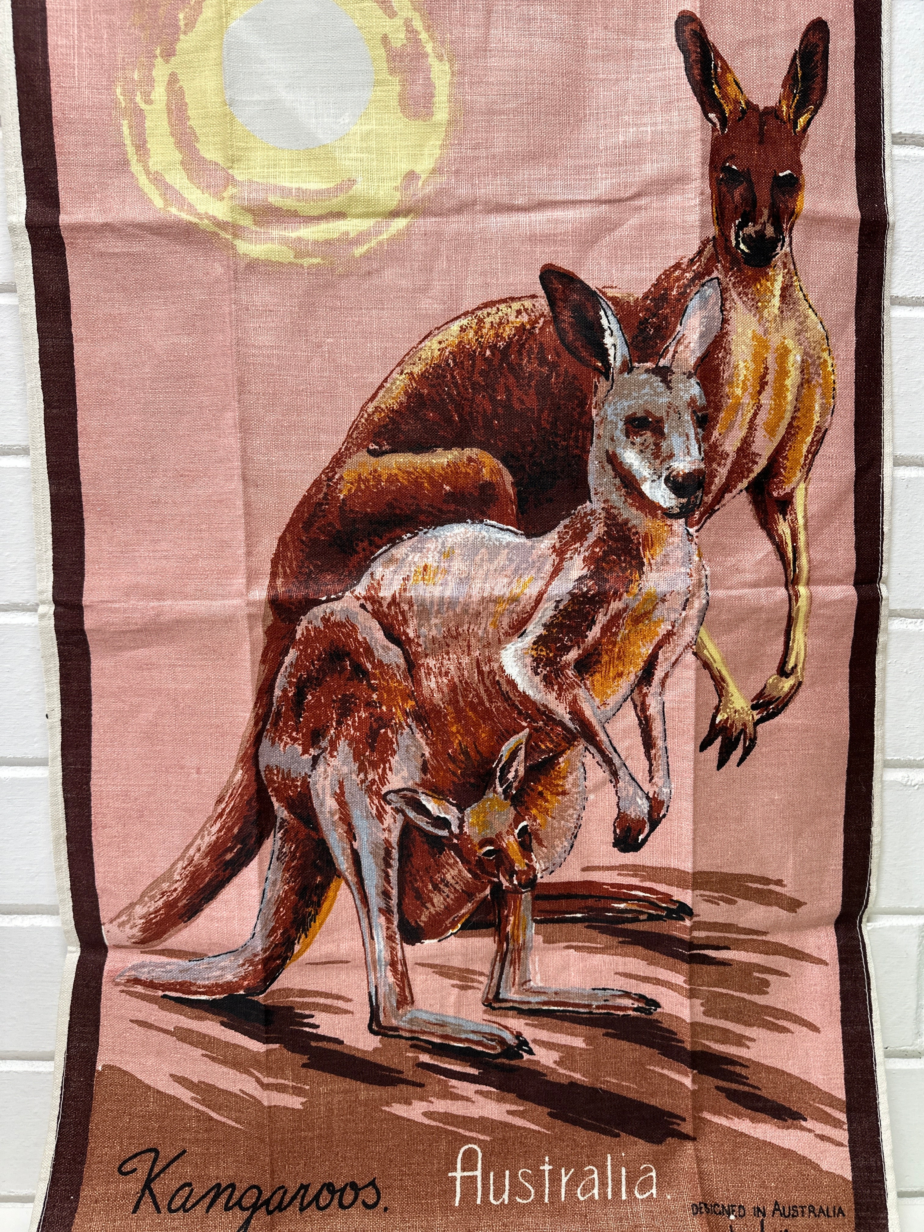 Vintage Linen NULLABOR Station TEA TOWEL UNUSED