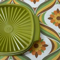 Medium Vintage Green Tupperware Container