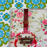 Berkeley Sheets COTTON Vintage Pink Floral Pair