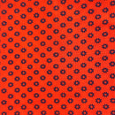 300cms Red & Navy Cotton Fabric LOVELY