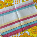 UNUSED Vintage Linen Tea Towel Stripes
