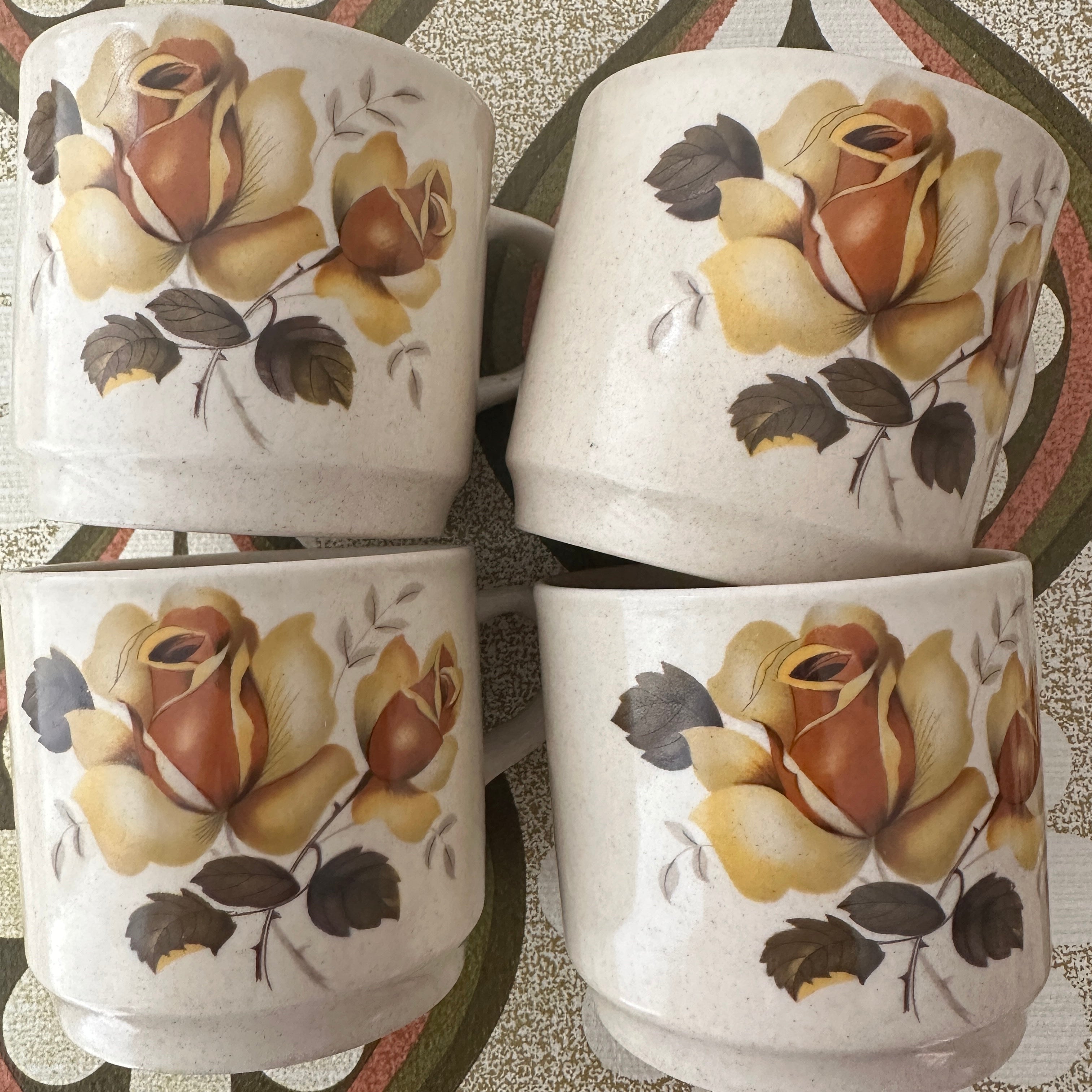 Set of Four Johnson of Australia MUGS Excellent Condition