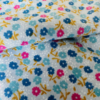 400cms Adorable Vintage Cotton Fabric Blue