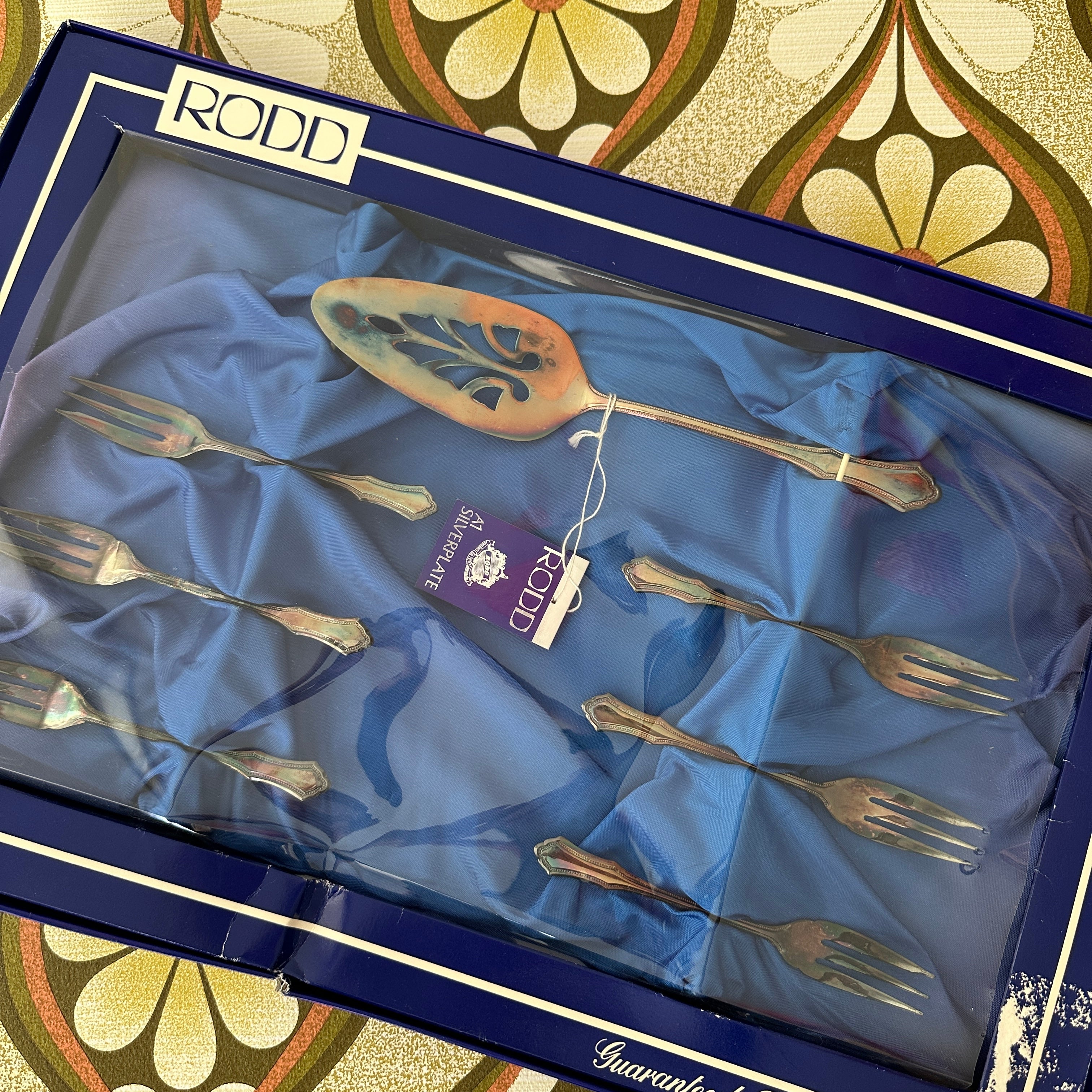 Vintage RODD Cake Server BOXED – Pink Peacock