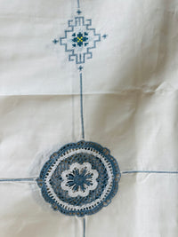 UNUSED Vintage Table Cloth TAGS Embroidered