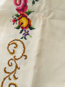 UNUSED Vintage Table Cloth TAGS Embroidered