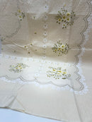 Crisp UNUSED Cotton Vintage Tablecloth Cotton