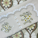 Crisp UNUSED Cotton Vintage Tablecloth Cotton