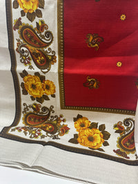 UNUSED Crisp Vintage LARGE Tablecloth