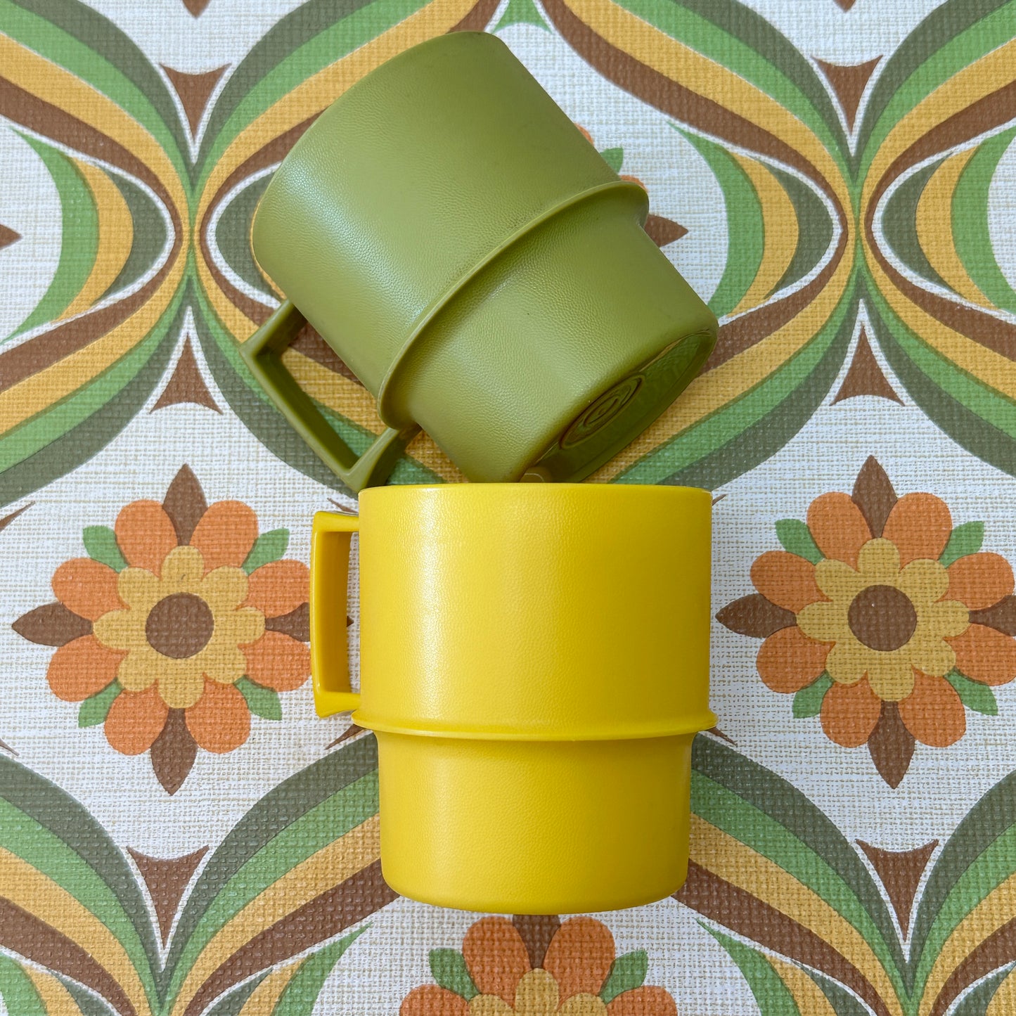 A Pair of Retro TUPPERWARE Cups