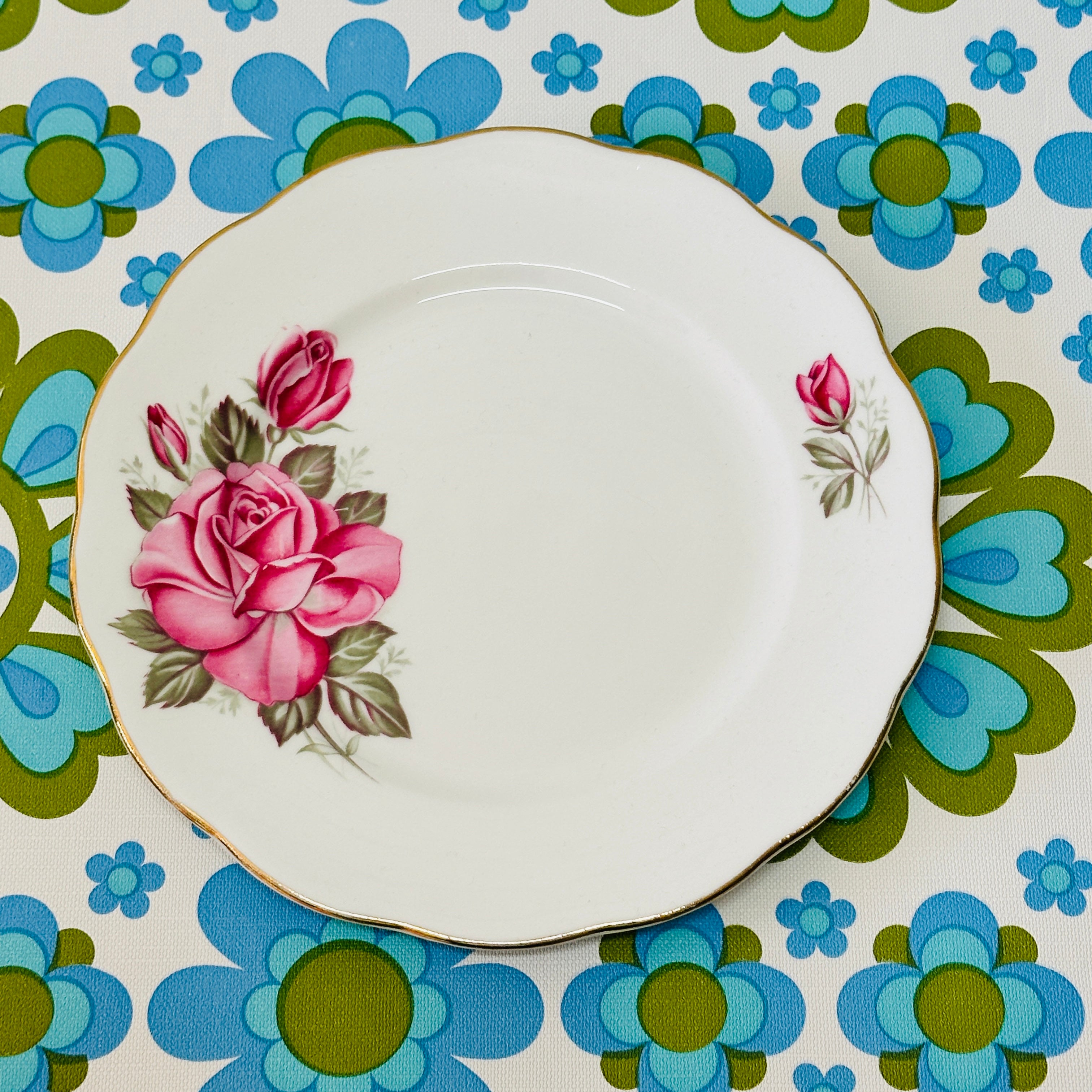 Queen Anne Vintage Floral Plate