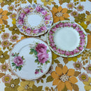 Pretty Set of Vintage Plates Mixed Bunch