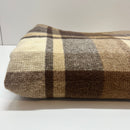 Vintage Brown WOOL Blanket