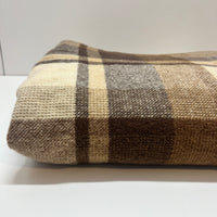 Vintage Brown WOOL Blanket