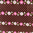 90cms RETRO Vintage Fabric Remnant PRETTY