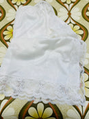 White Unworn SLIP Lace Split