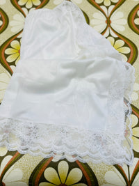 White Unworn SLIP Lace Split